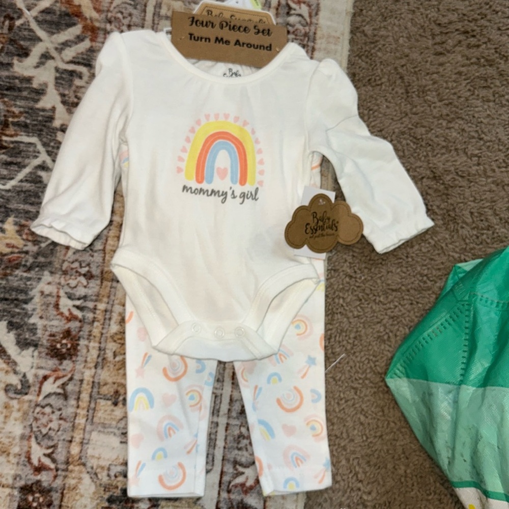 Four piece set
Mommy’s girl rainbow